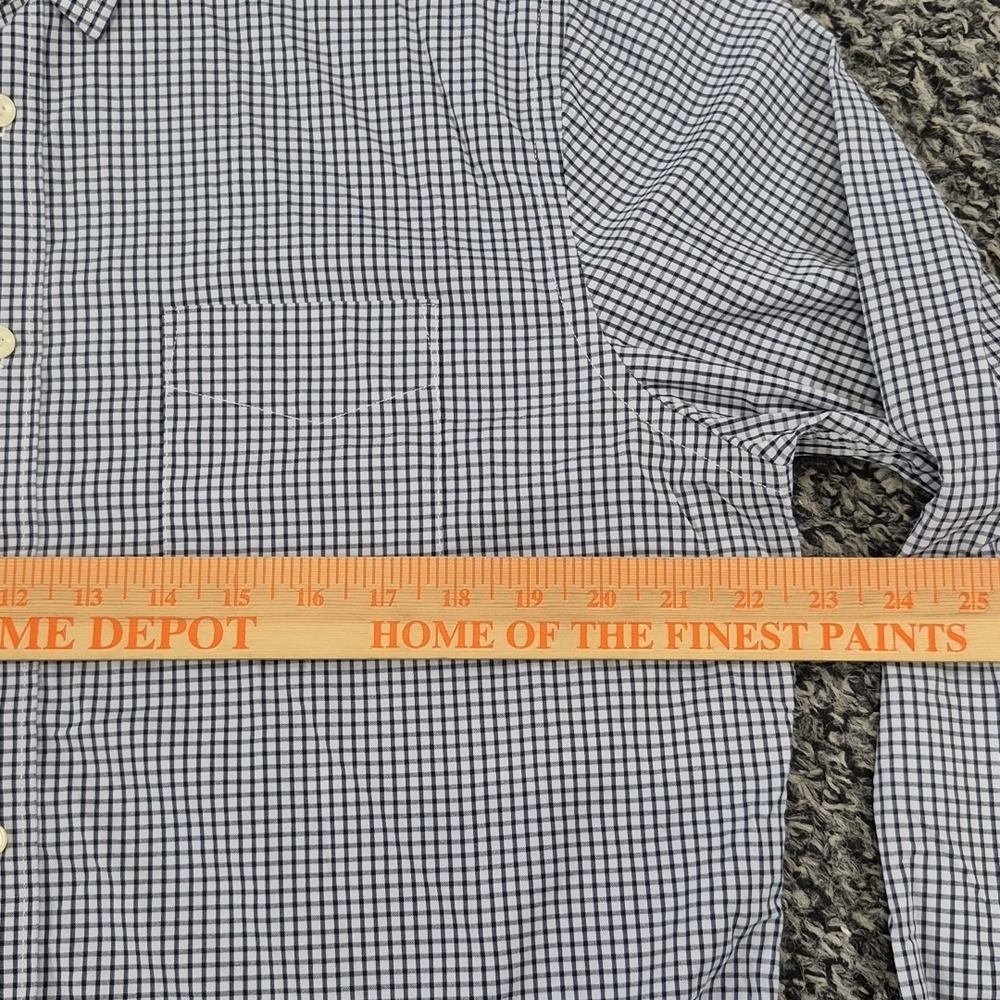 Untuckit Wagner Shirt Mens L Black Check Slim Fit Long Sleeve Button Up Stretch - Picture 5 of 8